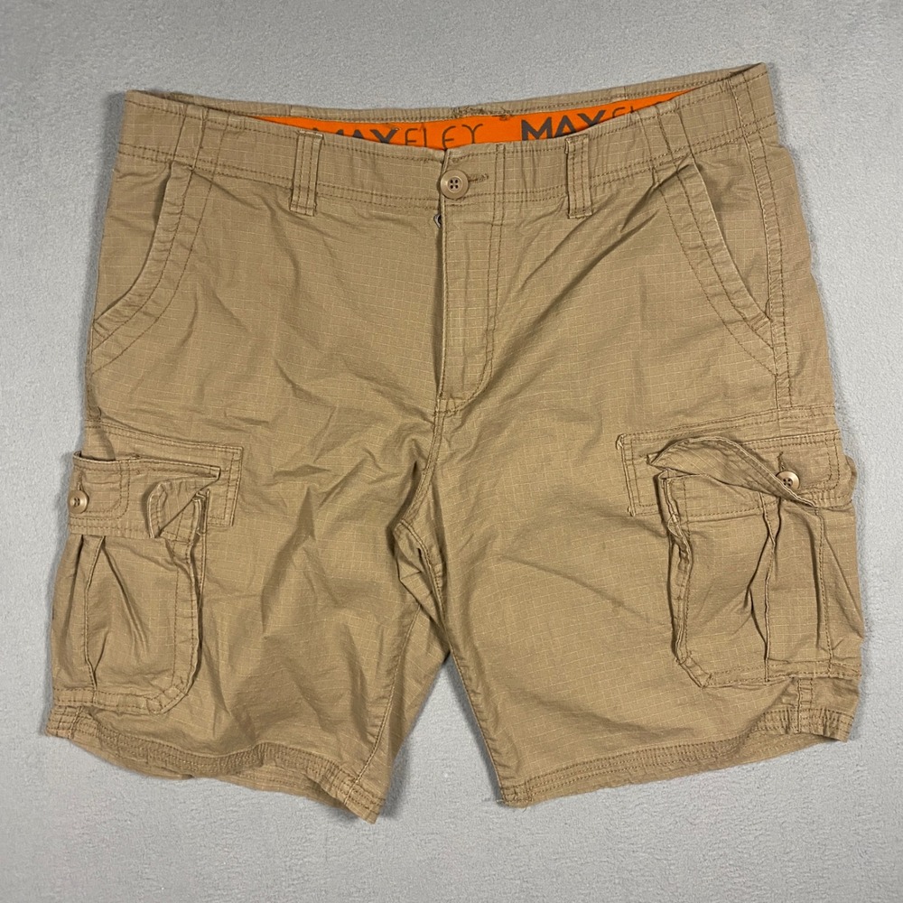 Urban Pipeline Cargo Shorts Mens 36 Tan Ripstop Max Flex Khaki Utility